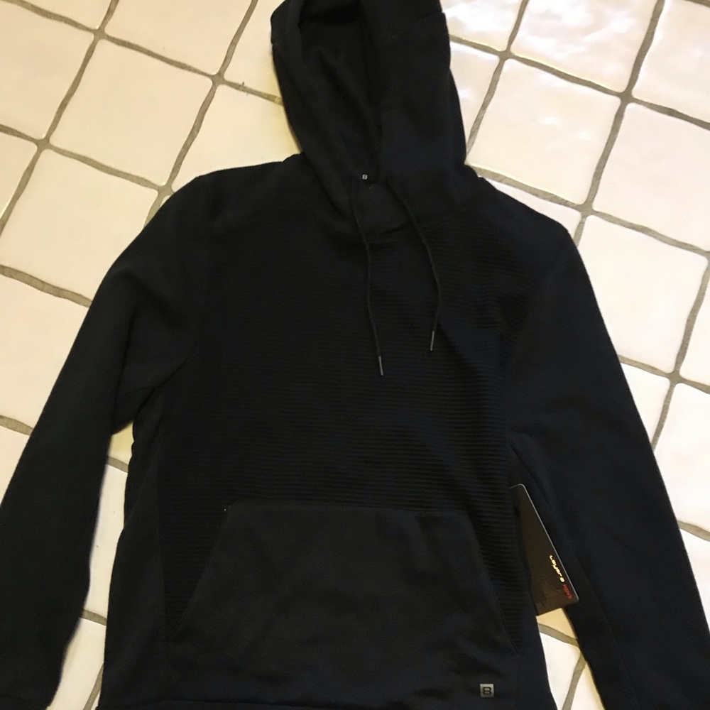 Layer 8 Black on Black hoodie brand new